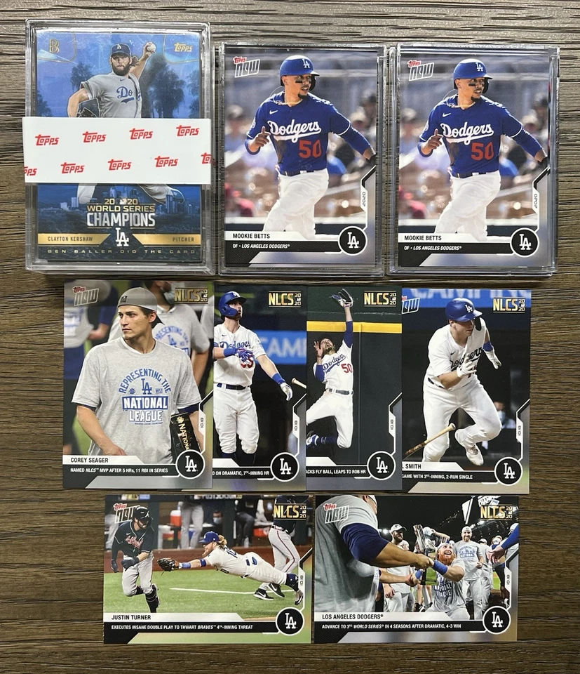 2020 Topps Now Ben Baller Los Angeles Dodgers World Series Champions 32 Card Set - Image 1 of 3