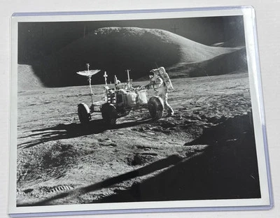 NASA Apollo 15 Onboard Film Irwin Working On Rover Press Photo AS15-86-11603 - Image 1 of 2