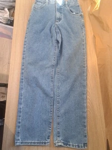 Vintage Lee Mädchen Jeans 12 S Blau Straight Legg Relaxed Made In USA 100% Baumwolle - Bild 1 von 19