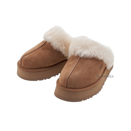 Pantofole Ugg Castagno Disquette FW24 123521014