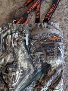 Cabellas Size L Boys Camouflage Insulated Pants With Suspenders RN56835 CA53602 - Picture 1 of 19