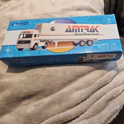 CORGI 98101 VOLVO TRUCK & CONTAINER TRAILER - AMTRAK SERVICE - LTD EDITION - Image 1 of 4