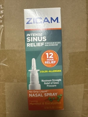 Spray nasal líquido alivio sinusal intenso Zicam 0,50 oz Foto 1 de 4