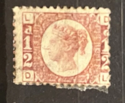GB SG 48 - 1/2d Rose Red Perf- Plate 13 - Mint Hinged - Cat £120 - Image 1 of 2