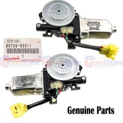 Genuine Toyota LandCruiser HDJ80 FZJ80 Front RH LH Window Regulator Motor Set - Image 1 of 4