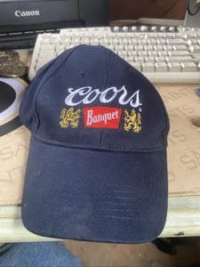 coors banquet trucker hat Navy Adjustable SnapBack - Picture 1 of 2