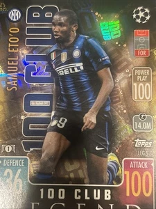2021-22 Topps Match Attax UCL Extra - 100 Club Legend Samuel Eto'o #LEG 5 - Picture 1 of 17
