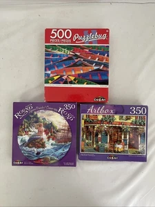 CraZArt Puzzles Jolly Friar -The Little Mermaid -Colorful Boats Lot Of 3 - Picture 1 of 5