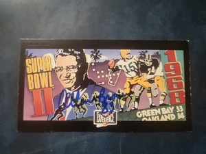 SIGNIERTE Allen Brown Packers Super Bowl II handsignierte Autogramm Riddell Karte - Bild 1 von 9