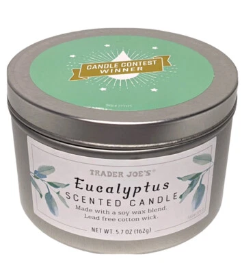 Mezcla de cera de soja vela perfumada de eucalipto Trader Joe's - Edición limitada Foto 1 de 4