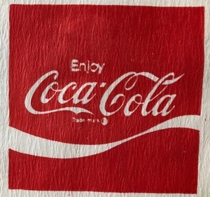 Soda Jerk Hat Coke Coca-Cola Konzession Ständer Werbung Kappe Vintage Original - Bild 1 von 5