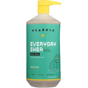 Alaffia EveryDay Shea Body Wash - Vanilla Mint 32 Fl Oz Normal to Very Dry Skin