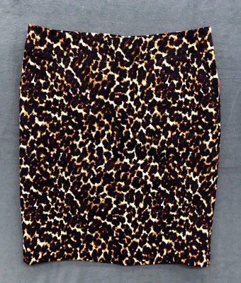 Falda para mujer Merona talla 10 línea A guepardo animal estampado afro bohemio Foto 1 de 4