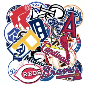Baseball Teams Logo Decal Vinyl Stickers for Truck/Skateboard/Luggage/Laptop/Par - Picture 1 of 34