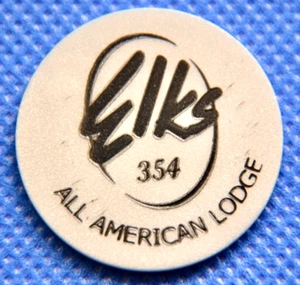 Handelsmedaille - Elks All American Lodge #354 - gut für eine Flasche Bier grau #N5 - Bild 1 von 3