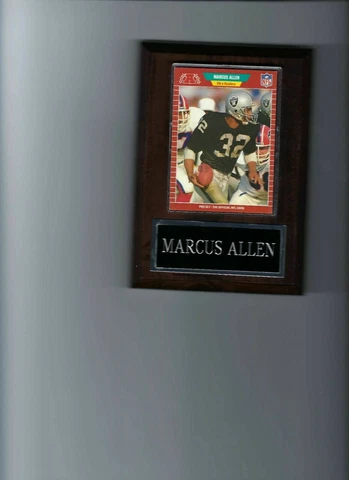 MARCUS ALLEN PLAQUE LOS ANGELES RAIDERS LA FOOTBALL NFL   C Cover