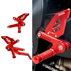 CNC Rear Raise Rearset Set Footrest Peg Pedal For CFMOTO 675SS 675SR 675SR-R - Foto 1 di 16