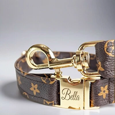 Designer Inspired Dog Collar and Leash - Pucci - Personalized - Small - Medium - Image 1 of 4