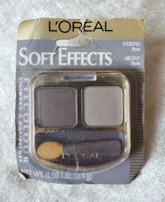 L'OREAL SOFT EFECTS Eye Shadow Duo powder STERLING PERLE  0.08 oz 2.4 g Rare - Image 1 of 3