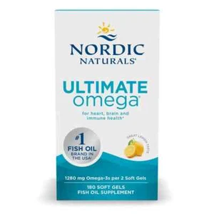Nordic Naturals Ultimate Omega- 1280mg Lemon - 180 softgels - Picture 1 of 2