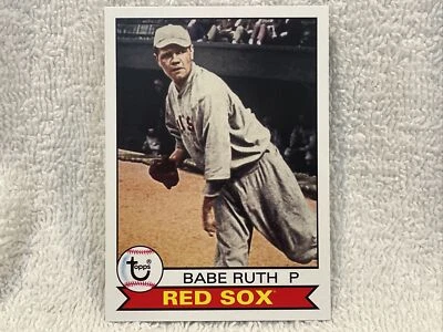 SWEET Babe Ruth 2016 Topps #101 1979 Format Card, Boston Red Sox, LOOK-NICE! - Image 1 of 2