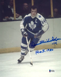 DAVE KEON SIGNED 8x10 PHOTO FULL NAME SIGNATURE TORONTO MAPLE LEAFS BECKETT BAS - Picture 1 of 2