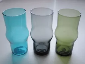 【Vintage】Vaso iittala Finland Nuutajarvi KAJ FRANCK 1711 x 3 vasos 1958-64 - Imagen 1 de 16