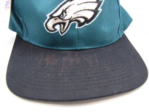 Vintage 1998 Logo 7 Jeff Graham 81 Autographed Philadelphia Eagles Cap Licensed - Picture 1 of 9