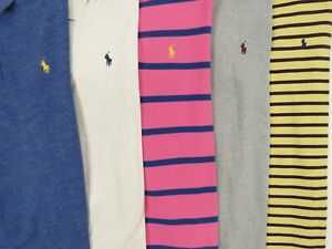 Lot Of 5 Ralph Lauren Polo Short Sleeve Polo Shirts Mens M Medium 2 NWOT
