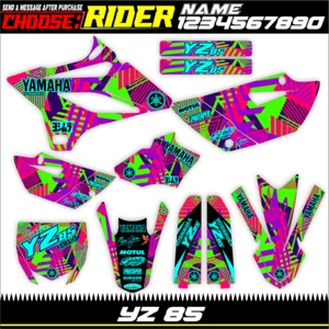 compatible Yamaha YZ 85 2015 tp 2021 Kit Graphics Decals Stickers MOTOCROSS yz85 - Bild 1 von 2