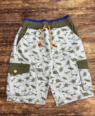 NWT Matilda Jane Dyno Mite Dinosaur Cargo Shorts Boys Moments With You Size 8 - Image 1 of 3