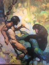 FRANK FRAZETTA Black Panther* #77 FANTASY Litho PRINT 11 X16 Vintage Print Color