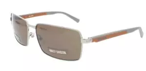 HARLEY DAVIDSON HDX 869 SI 1F Motorbike Motorcycle Sunglasses + Case Silver - Picture 1 of 4