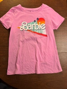 Malibu Barbie T-Shirt Palme rosa - Größe XL - gebraucht - Bild 1 von 3