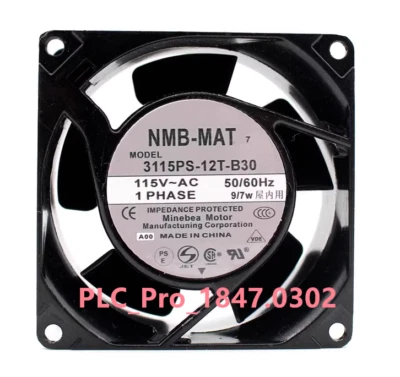 1PCS NEW NMB 3115PS-12T-B30 AC 115V 80x80x38mm COOLING FAN BALL BEARING  - Image 1 of 3