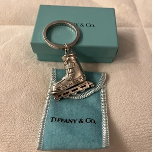 Authentic Tiffany & Co. Sterling Silver Roller Blade Skate Keychain Key Ring. - Picture 1 of 14