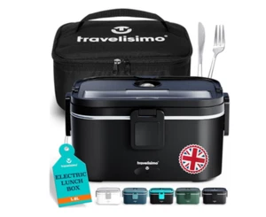 TRAVELISIMO Extra Große Elektrische Brotdose Speisenwärmer NEU, 1,8L 80W - Bild 1 von 12