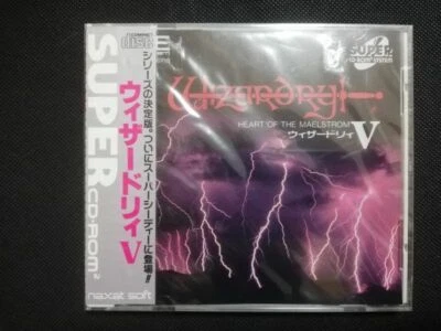 PCE PC-ENGINE SUPER CD ROM WIZARDRY 5 JPN IMPORT NEW SEALED - Image 1 of 3
