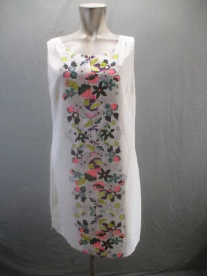 MERONA Size L Womens Floral Sleeveless Round Neck Lined Short Shift Dress 646 - Image 1 of 4