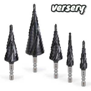 HSS Spiral Step Cone Drill Bit Metal Hole Cutter Titanium Coated 4-12/22/32,5-23 - Picture 1 of 20