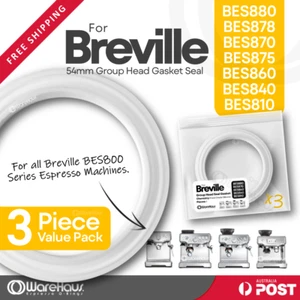3x Piece Silicone Group Head Brew Seal Gasket Breville BES840 BES860 BES870 - Picture 1 of 2