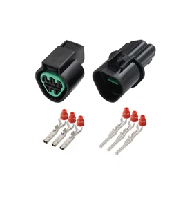 KUM 090 Series 3 pins Male Female Waterproof Connector PB621-03020 PB625-03027 - Picture 1 of 8