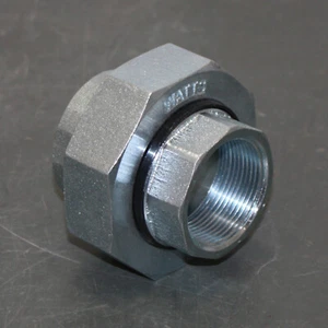 Watts Dielectric Union 11/2 LF3004, 1.5" NPT Pipe Fitting, Zinc Malleable Iron - Picture 1 of 5