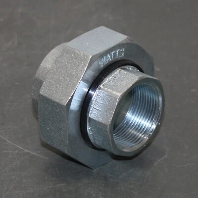 Watts Dielectric Union 11/2 LF3004, 1.5" NPT Pipe Fitting, Zinc Malleable Iron - Image 1 of 4