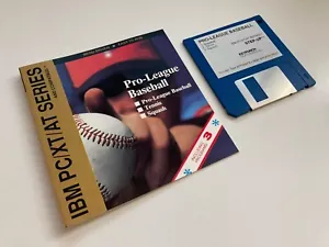IBM PC / XT / AT 3.5" Disk / Diskette ~ Pro-League Baseball ~ Disk / Instr. - Picture 1 of 3