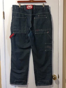 VINTAGE ECKO UNLTD, CO. MENS JEANS SIZE 38 INSEAM 30" LEG OPENING 9.5" - Picture 1 of 12