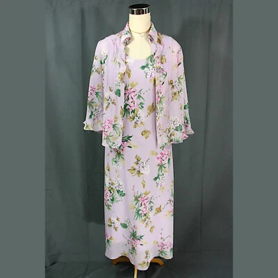 Blusa transparente floral vintage KS Petite Collection y maxi vestido sin mangas años 90 Foto 1 de 4