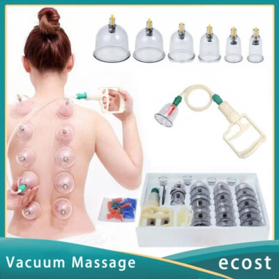 32 Cups Set Vacuum Massage Cupping Kit Acupuncture Suction Massager Pain Relief - image 1 of 4