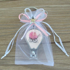 12 PCS Baby Shower Keychain Nail Clipper and Opener Party Favor in Decorated Bag - Picture 1 of 2