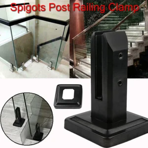 Railing Clamp Glass Clip Floor Standing Stairs Balcony Pool Spigots Balustrades - Picture 1 of 26
